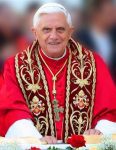 Foto van Paus Benedictus.